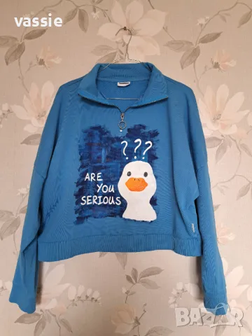 Ръчно рисувана блузка, снимка 2 - Блузи с дълъг ръкав и пуловери - 49881839