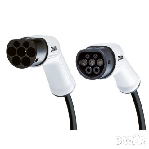 Кабел Osram за зарядно на електромобил с 7 пина тип 2 към тип 2 240V, 32A, 7.2KW, снимка 2 - Аксесоари и консумативи - 51057149