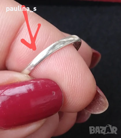 Два броя / Винтидж / Стар сребърен пръстен с Морганит и Бял сапфир проба 925 , снимка 14 - Пръстени - 42322435