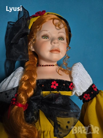 Лимитирана порцеланова кукла Jannika 237/500 – 86 см колекционерска, снимка 4 - Колекции - 53513652