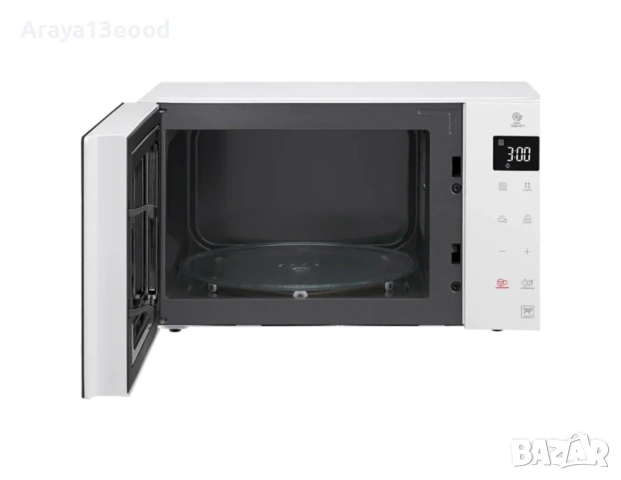 Микровълнова печка LG Smart Inverter MS23NECBW – 23L, 1000W, бяла, снимка 4 - Микровълнови - 54287379