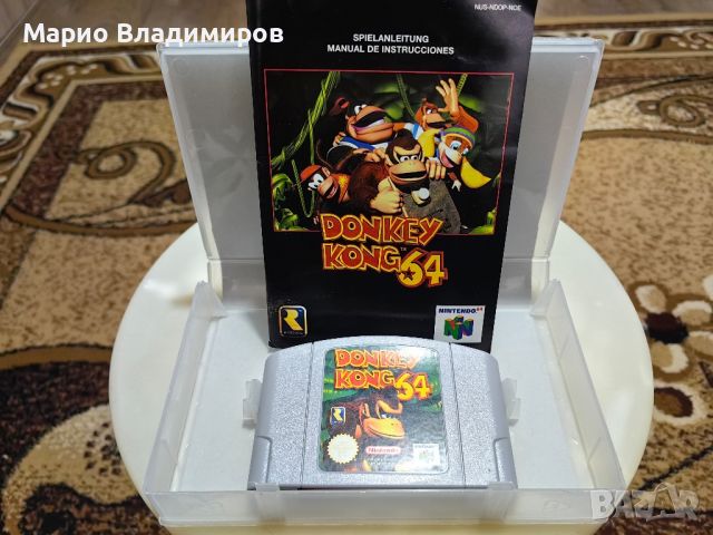 Nintendo 64, Donkey kong 64, кутия и книжка. , снимка 3 - Игри за Nintendo - 45338268