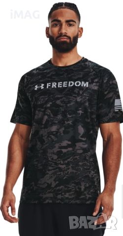 Нова, мъжка и оригинална тениска Under Armour Freedom Tactical Camo 3XL, снимка 1 - Тениски - 46009330