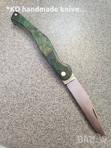 Сгъваем нож "Кондре" ръчно изработен + ПОДАРЪК кания
