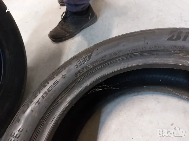 2бр.летни гуми BRIDGESTONE 225/50/18 99W DOT 5019, снимка 4 - Гуми и джанти - 49019636