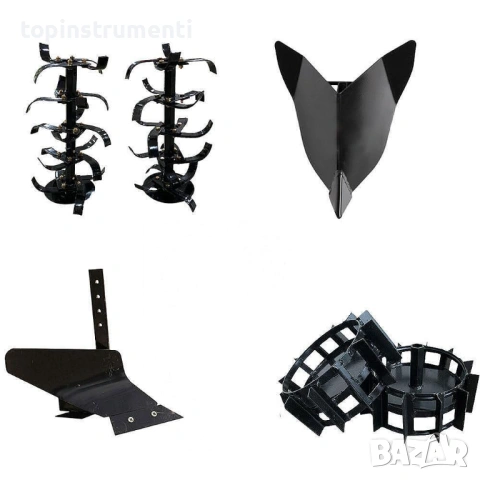 Мотоблок бензинов ТУНДЖА 9000К, 9 к.с., 4-тактова, 270 куб.см, 1400 мм ширина, с инвентар, снимка 5 - Градинска техника - 53537428