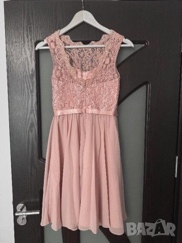Розова коктейлна рокля Laona , снимка 6 - Рокли - 52112114