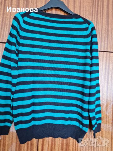 Тънък пуловер в райе, снимка 6 - Блузи с дълъг ръкав и пуловери - 45994620