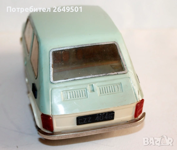 1960те Ретро играчка кола Polski Fiat 126p CZZ40-46 Чехословакия, снимка 6 - Колекции - 53912119