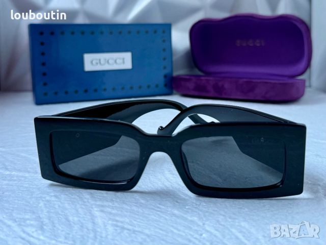 Gucci 2024 дамски слънчеви очила правоъгълни, снимка 3 - Слънчеви и диоптрични очила - 45440689