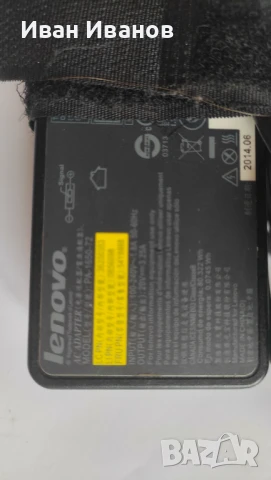 Оригинално зарядно за лаптоп lenovo 65w вата, правоъгълна букса, снимка 5 - Части за лаптопи - 50800313