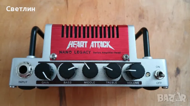 Hotone Heart Attack, hi gain guitar amp, усилвател за китара 5 вата, снимка 2 - Китари - 46859499