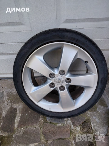 Оригинални ляти джанти 17-ки с летни гуми , снимка 5 - Гуми и джанти - 54090265
