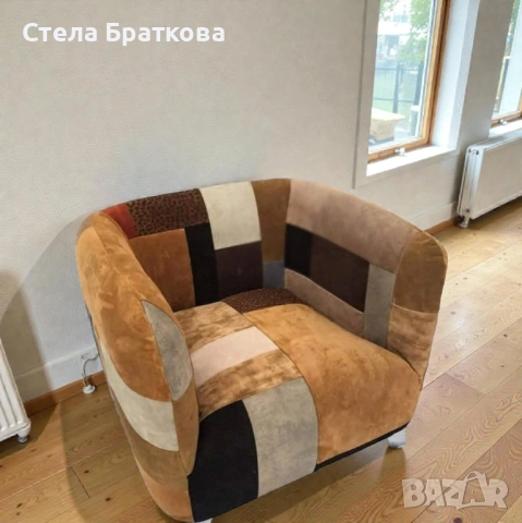 Дънков диван / Мека мебел / Ръчно изработени дамаски