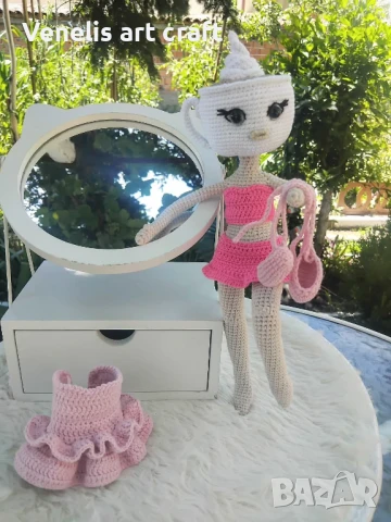 Плетена кукла Балерина Капучина / Ballerina Cappuccina , снимка 3 - Кукли - 50817813