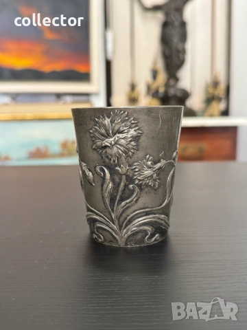 Стара калаена чаша - Арт Нуво XIX -  XX век. №7938