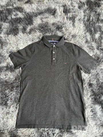 Поло Tommy Hilfiger сив L , снимка 2 - Ризи - 54257944