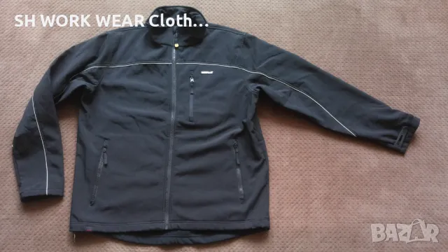 CATERPILAR Softshell Work Jacket размер XL работна горница вятъроустойчива W4-218, снимка 1 - Суичъри - 46888831