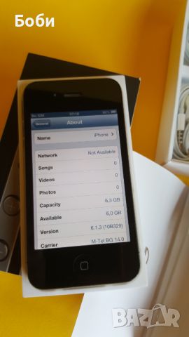 iPhone 4 (8gb) Black IOS 6.1.3, снимка 5 - Apple iPhone - 46130132