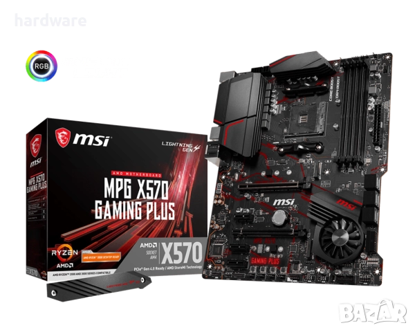 дънна платка motherboard msi mpg x570  gaming plus сокет socket am4