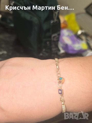 Златна гривна проба 585/14к 7,11гр. , снимка 5 - Гривни - 52074358