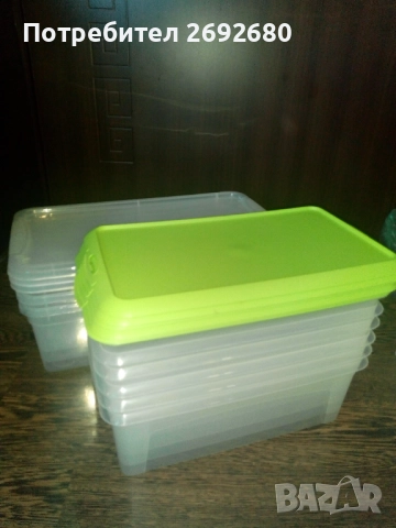 Нови комплекти от 6бр. или от 3бр. прозрачни кутии за съхранение , снимка 11 - Кутии за съхранение - 49368789