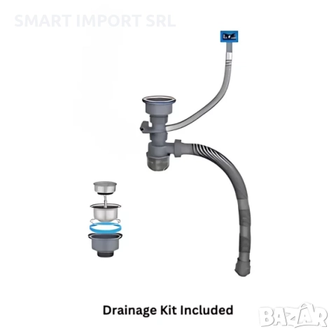 Мултифункционална мивка Smart Heater, 75х46 см, златист, снимка 2 - Мивки - 51995395