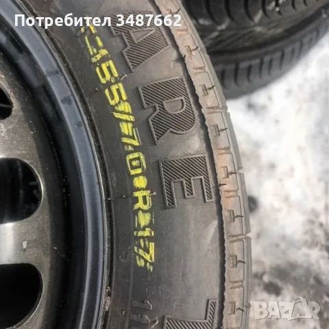 патерица за Мерцедес Е280 155/70/17 PIRELLI 5×112 ц.66.6мм оригинална , снимка 2 - Гуми и джанти - 48765085