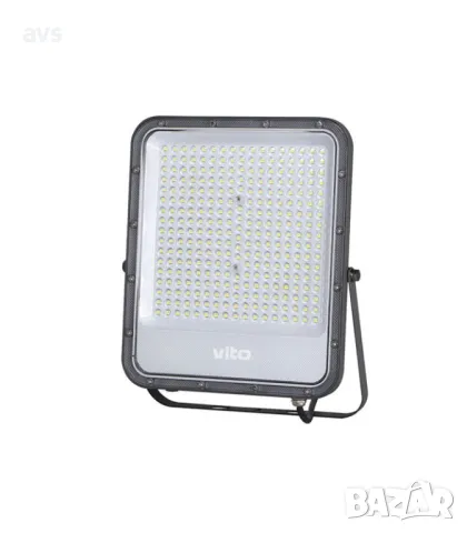 LED прожектор 200W 6000K VITO сив, снимка 1 - Соларни лампи - 48450799