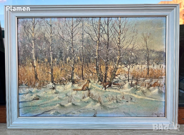 РУСКА КАРТИНА УНИКАТ МАСЛО ПОДПИСАНА И ДАТИРАНА