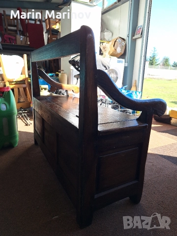 Масивна дъбова пейка , снимка 2 - Дивани и мека мебел - 52812327