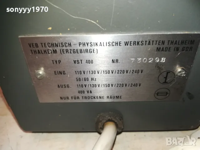 VEB VST 400 220V-110V INVERTER-ВНОС GERMANY LHD1E2309240800, снимка 10 - Друга електроника - 47326129