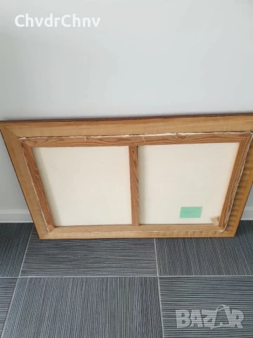 Голяма картина маслен принт върху платно/натюрморт ваза с цветя/дървена рамка 93х63см/Frohlich, снимка 9 - Картини - 50823654