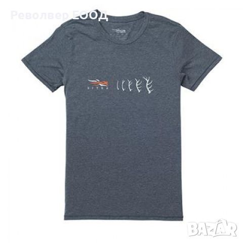 Дамска тениска Sitka - Antler Evolution Elk Tee, в цвят Storm Heather, снимка 1 - Екипировка - 45337940