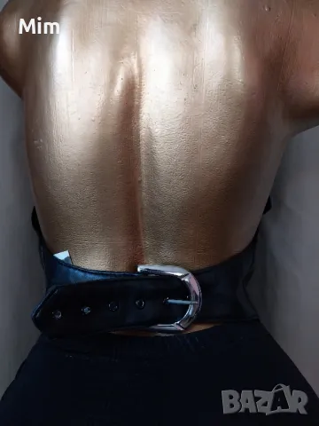 Черен кожен елек , снимка 4 - Корсети, бюстиета, топове - 50158176