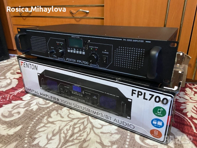 Усилвател FENTON 700 вата със BT и USB, снимка 3 - Ресийвъри, усилватели, смесителни пултове - 53052152