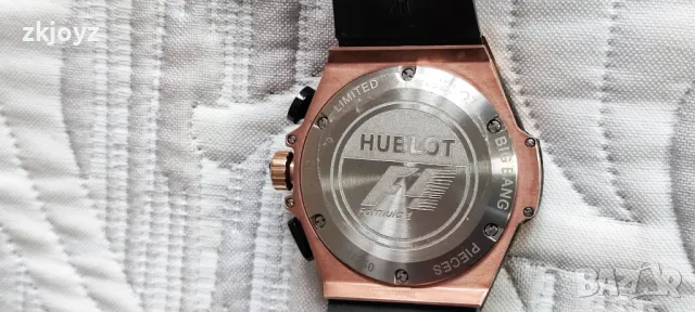 НОВ МЪЖКИ ЧАСОВНИК ХРОНОГРАФ HUBLOT BIG BANG F1, снимка 6 - Мъжки - 47707063