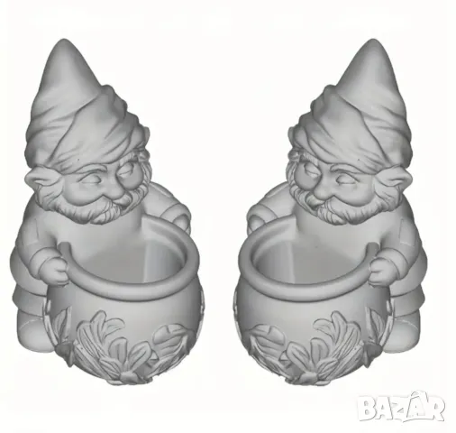 Молд кашпа гномче, снимка 5 - Форми - 49991141