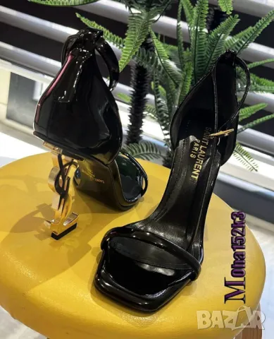 сандали на ток ysl saint laurent, снимка 6 - Сандали - 50407006