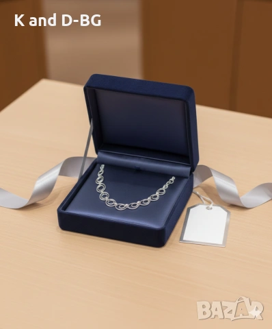 Дамски сребърен ланец проба 925, снимка 5 - Колиета, медальони, синджири - 53522543