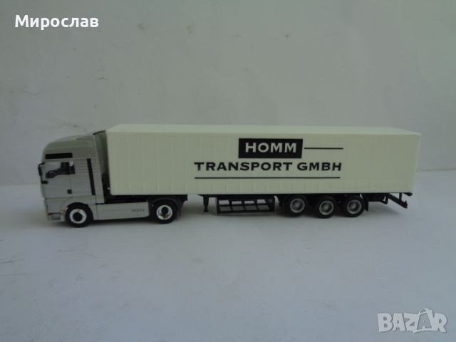 HERPA H0 1/87 MAN TGA TIR КАМИОН МОДЕЛ ИГРАЧКА КОЛИЧКА, снимка 1 - Колекции - 45219215