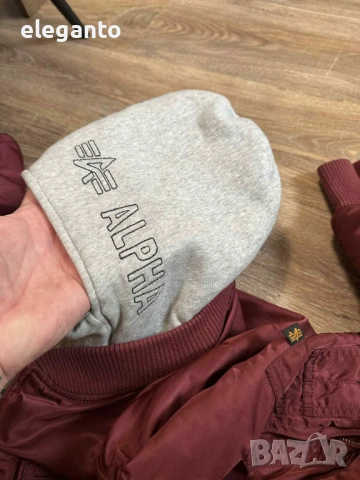 Мъжко яке бомбер Alpha Industries MA-1 D-Tec Hood Bomber Jacket , L размер , снимка 13 - Якета - 53268893