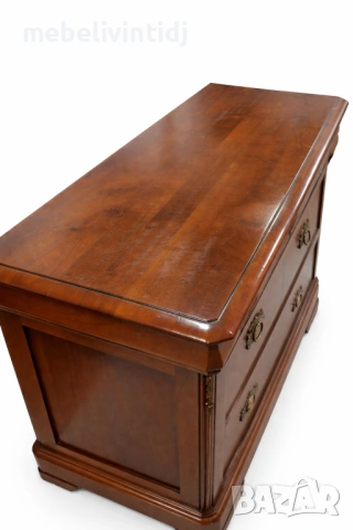 Скрин, изработен от масивно дърво - череша, от колекцията Louis Philippe, снимка 4 - Скринове - 53692308