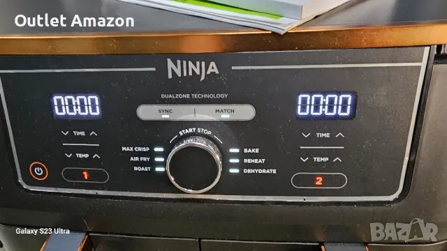 Фритюрник с горещ въздух Ninja AF400EU, 2470W, 9.5 л,, снимка 2 - Фритюрници - 48449144