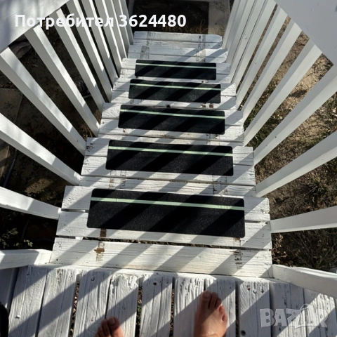 Комплект 5 броя светещи противоплъзгащи ленти за стълби 4857