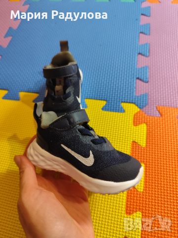 Тъмно сини обувки Nike revolution 6 - размер 18.5, снимка 2 - Бебешки обувки - 45456431