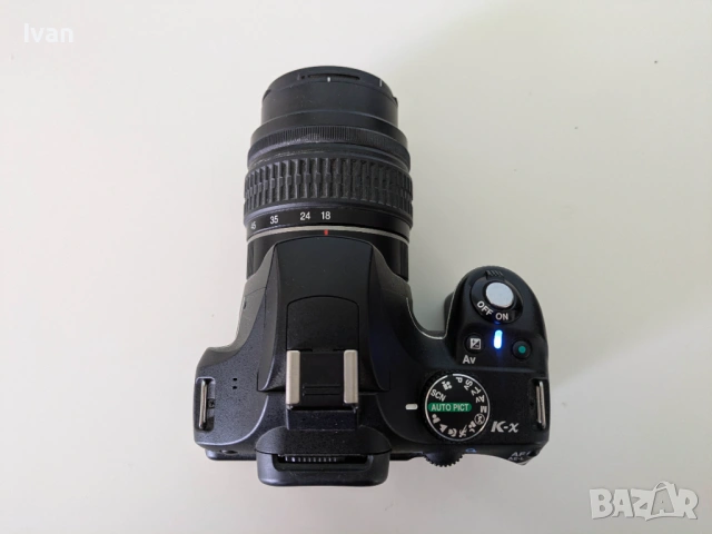 Нов Pentax K-X 12.4MP цифров DSLR фотоапарат с 18-55 AL обектив - пъллен комплект, снимка 3 - Фотоапарати - 53745349
