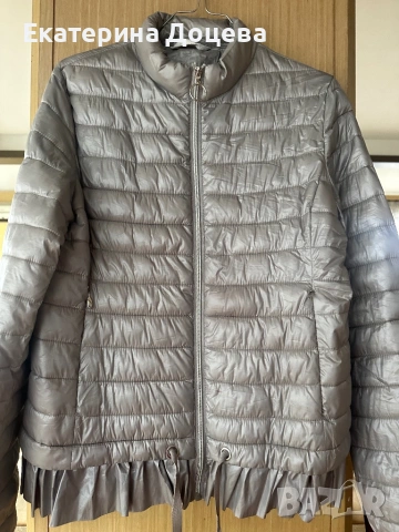 Вталено, сиво яке, снимка 2 - Якета - 53217528