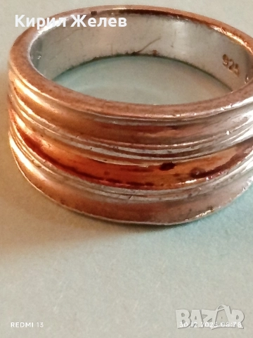 Красив сребърен пръстен висока проба сребро майсторска изработка 44192, снимка 6 - Пръстени - 52933281