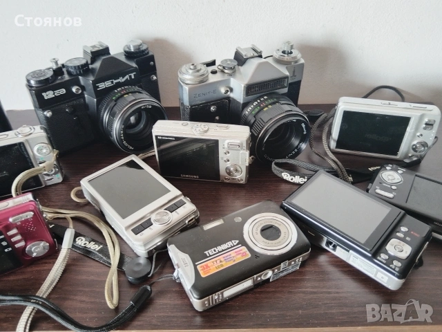 Разменям дигитални фотоапарати за Руски лентови ZENIT, с обективи. , снимка 13 - Фотоапарати - 53614718